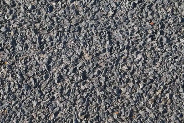 Charcoal dark resin aggregate close up