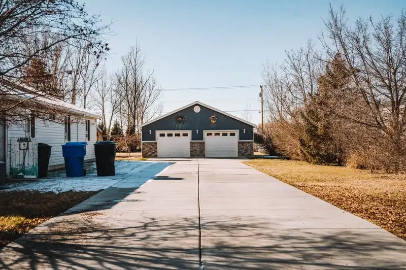 A cleared driveway ready for installation