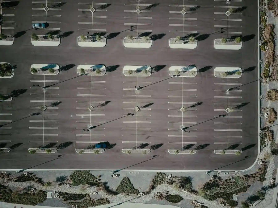 Commercial car park surface at a business premises