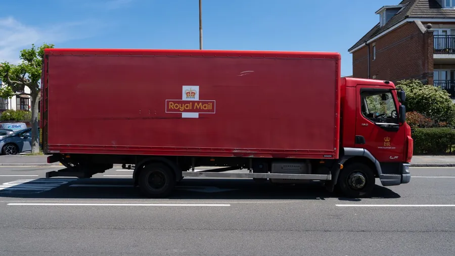 Large delivery lorry on a residential street, the kind of vehicle that causes third-party damage to Swindon driveways