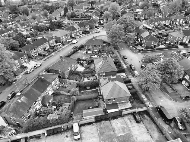 Victorian terraced houses in a conservation area where planning rules may apply