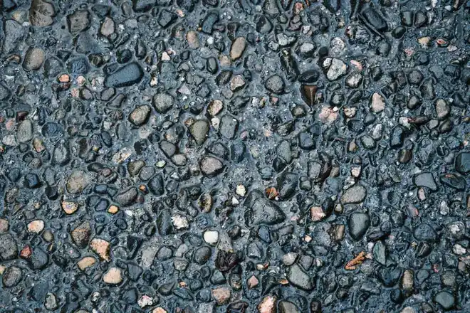 Close view of bound aggregate surface showing the stone and resin mix a Swindon driveway quote should specify by weight