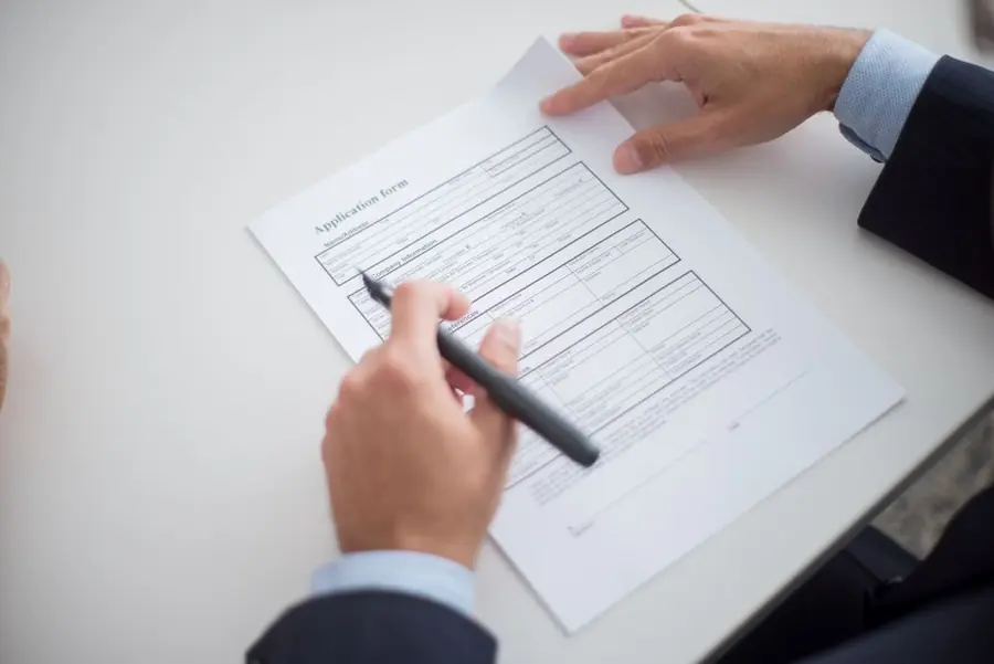 Filling in a licence application form for a vehicle crossing in Swindon