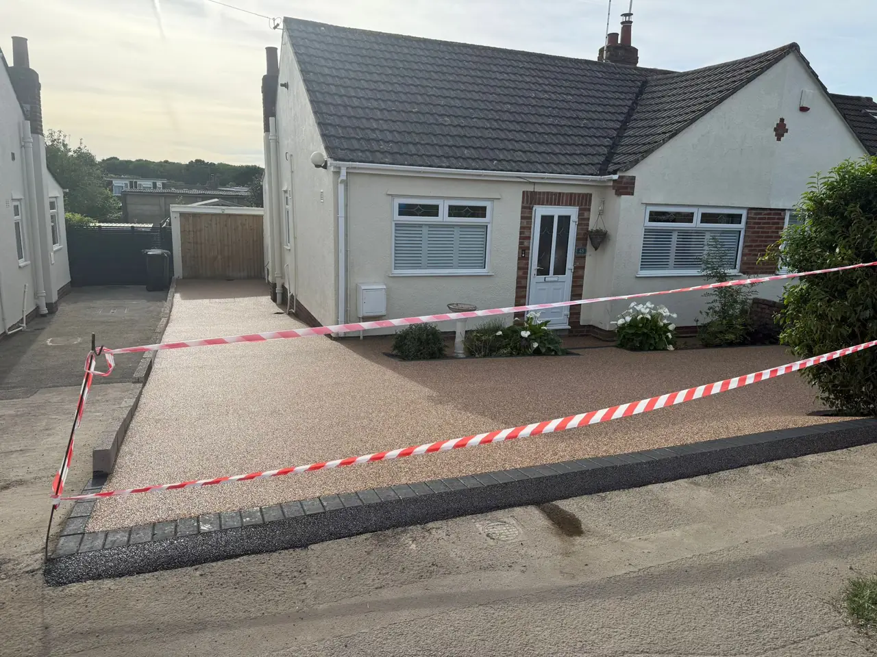 Bare ground before resin driveway installation in Swindon